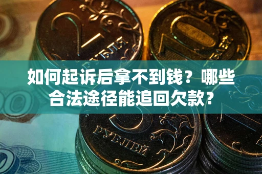武汉如何起诉后拿不到钱？哪些合法途径能追回欠款？