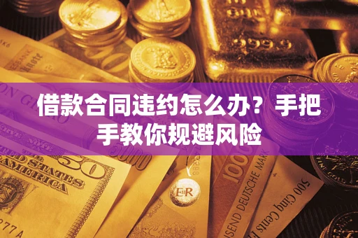 武汉借款合同违约怎么办？手把手教你规避风险