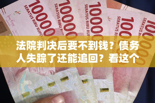 武汉法院判决后要不到钱？债务人失踪了还能追回？看这个方法！