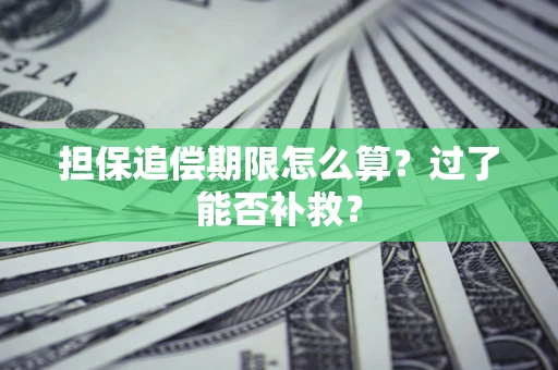 武汉担保追偿期限怎么算？过了能否补救？