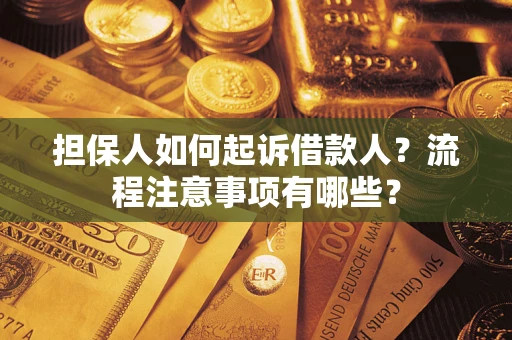 武汉担保人如何起诉借款人？流程注意事项有哪些？
